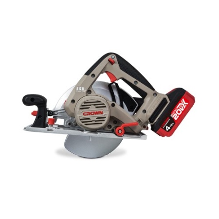Пила дисковая акк CROWN CT25002-165HX-4 BMC 20V*4Ah Li-Ion 165мм 2АКК ЗУ кейс Арт. CT25002-165HX-4 BMC