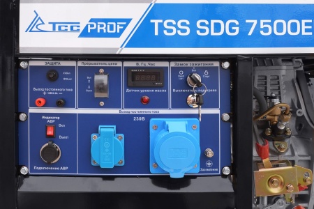 Генератор диз ТСС SDG 7500EHA 7.5кВт 220В эл.старт Арт. 100026
