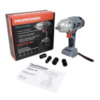 Гайковерт аккумуляторный PROFIPOWER DWDTW-18V 1/2 600Нм без акб и З/У Арт. E0164