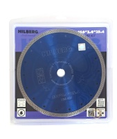 Диск алмазный Hilberg 250*25.4/22.2мм Турбо ультратонкий, сух/мокр керамогранит Арт. HM407