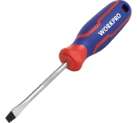 Отвертка SL3х75мм шлицевая CR-V WORKPRO Арт. WP221013