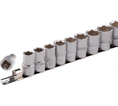 Набор  головок 6 гран. 1/2" 10 предм. 10-22 мм Stels Арт. 13600