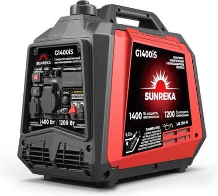 Генератор инверторный SUNREKA G1400iS 1.2/1.4кВт 220В р.старт Арт. 211013
