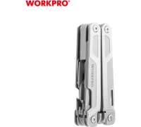 Мультитул-пассатижи 15в1 112мм нержавеющая сталь WORKPRO Арт. WP382002