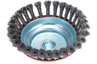 Корщетка-чашка 150мм, стальная витая проволока, М14, для УШМ, MATRIX Арт. 74629