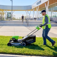 Газонокосилка акк. GREENWORKS LM221S 82V Li-Ion 56см 25/115мм 65л цент.рег. без акк. и З/У Арт. 2519407