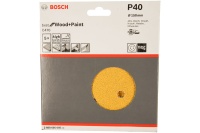 Круг шлифовальный BOSCH 150мм К40 с отверст. липуч. 5шт/упак. Арт. 2608605085