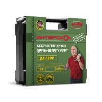 Дрель-шуруповерт акк Интерскол ДА-18ЭР 18V*2Ah Li-Ion АПИ 38Нм 2 акк. ЗУ Арт. 536.0.2.02