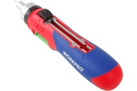 Отвертка реверсивная с храповым механизмом и автоматической сменой бит 24шт WORKPRO Арт. WP221056