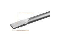 Долото HEX30 плоское 35*400мм ЗУБР БУРАН Арт. 29375-35-400