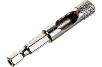 Сверло вакуумное алмазное трубчатое для дрели (HEX 1/4) 10мм по керамограниту ЗУБР Арт. 29865-10