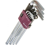 Набор ключей шестигр. удлинен 9шт 1,5-10мм с шаром Thorvik HKLB9S Арт. 53087
