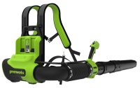 Ранцевая воздуходувка аккумуляторная Greenworks GD40BPG2, 40V, бесщеточная, с 1хАКБ 4 Ач и ЗУ 