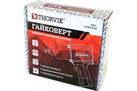 Пневмогайковерт 1/2" THORVIK AIW12122 1220 Нм 266л/мин Арт. 53009