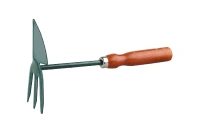 Мотыжка садовая сердцевидное лезвие с деревянной ручкой 250 мм.3 зубца GRINDA Арт. 8-421239_z01