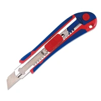 Нож с автофиксацией и автозагрузкой лезвий (18мм,SK5) + 5 лезвий WORKPRO Арт. WP212011