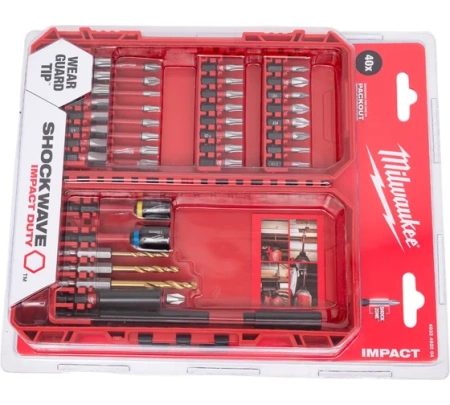 Набор бит MILWAUKEE SHOCKWAVE GEN III 40шт Арт. 4932492004