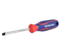 Отвертка SL6,5х38мм шлицевая CR-V WORKPRO Арт. WP221024