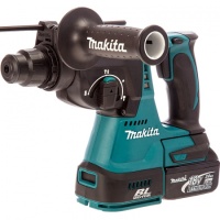 Перфоратор аккумуляторный Makita DHR242RFE SDS+ 18V*3Ah Li-Ion 2.4Дж 3 реж. бесщет. 2 акк ЗУ чем. Арт. DHR242RFE