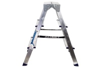 Стремянка 2-сторонняя Алюмет алюминиевая 3-х ступ Арт. AD7203