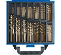 Набор сверел по металлу ЗУБР Кобальт Р6М5, класс А, 1-10мм мет.бокс 99шт Арт. 29626-H99