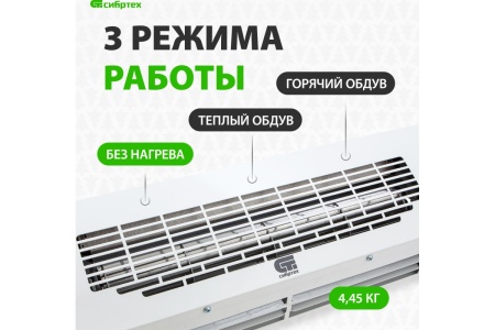 Завеса тепловая ТС-3000, 230 В, 1500/3000Вт Сибртех Арт. 96441