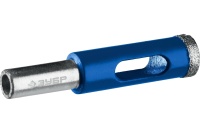 Сверло алмазное по стеклу и кафелю ЗУБР трубчатое, 10 мм Арт. 29850-10