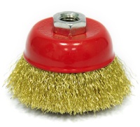 Щетка чашечная для УШМ латунированная 75мм, М14 ELITECH Арт. 1820.073900