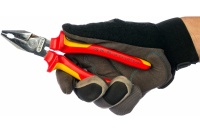 Плоскогубцы диэлектрические 180мм KNIPEX 1000В особой мощности VDE Арт. KN-0206180
