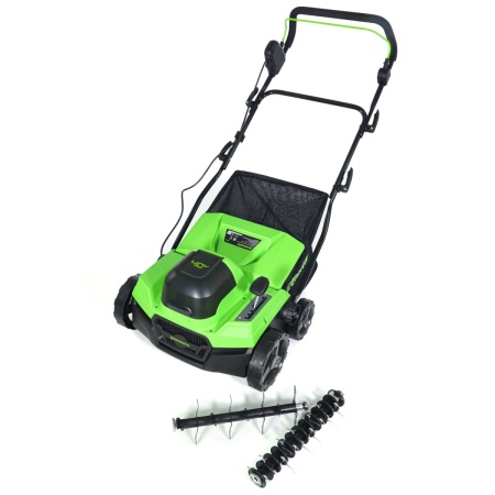 Аэратор-скарификатор аккумуляторный Greenworks , 40V, бесщеточный, без АКБ и ЗУ