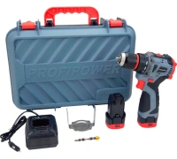 Дрель-шуруповерт акк PROFIPOWER BL-161B бесщеточный 16V*2Ач 40Нм Li-ion 2акк З/У кейс Арт. E0241