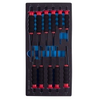 KING TONY Набор выколоток, бородков и кернеров, ложемент, 11 предметов