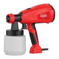 Краскопульт эл. Elitech КЭ 400П 400Вт 1,8/2,6мм 0.8л 800мл/мин встроен. компрес. Арт. КЭ 400П