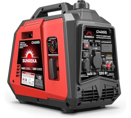 Генератор инверторный SUNREKA G1400iS 1.2/1.4кВт 220В р.старт Арт. 211013