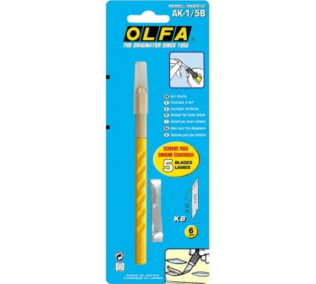 Нож с перовым лезвием 6мм OLFA Арт. OL-AK-1/5B
