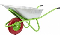 Тачка строит. 1кол. 180 кг, 90 л СИБРТЕХ с PU колесом Арт. 68968