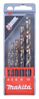 Набор свёрл по металлу M-force HSS, 4-10 мм, 5 шт Makita D-30508