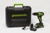 Дрель-шуруповерт акк GREENWORKS GD24DD35K2 24V*2Ah Li-Ion 35Нм бесщет.дв. 2 скор. ЗУ кейс Арт. 3704007UA