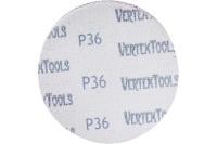 Круг шлифовальный Vertextools 125мм Р36 липуч. 10шт/упак. Арт. 12800-036