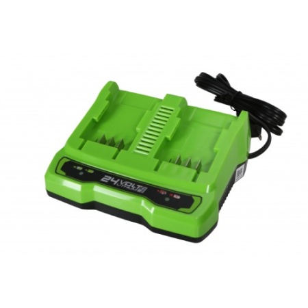Зарядное устройство GREENWORKS G24C4 24В 2A для 2-х аккумуляторов Арт. 2931907