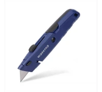 Нож строительный WORKPRO алюминиевый 5 лезвий, синий Арт. WP213020