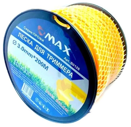 Леска для триммера MAX 3,0мм*200м (звезда) Арт. B0126