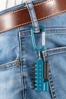 Набор насадок 25 мм Impact Black с держателем на карабине, 8 шт Makita E-11994