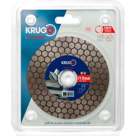 Диск алм KRUGO MASTER 115*25мм для плитки под 45градусов Арт. 81091150285