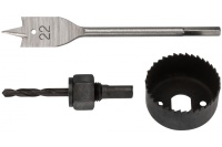 Сверла наборные для замков,набор 3шт 22-48мм FIT Арт. 36350