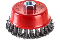 Щетка коническая для УШМ витая 100мм, М14 ELITECH Арт. 1820.074500