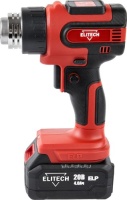 Фен аккумуляторный Elitech ТВА 20СЛ2 20V*4Ач 200л/мин 550С Арт. ТВА 20СЛ2 (E2207.009.01)