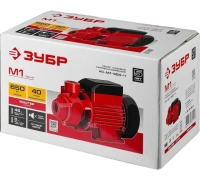 Насос поверхностный ЗУБР НС-М1-650-Ч 650Вт 40л/мин глуб. 8м подъем 45м чугун Арт. НС-М1-650-Ч