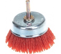 Щетка чашечная 75мм, нейлоновая со штифтом, для дрели, ЗУБР Арт. 35165-075_z02