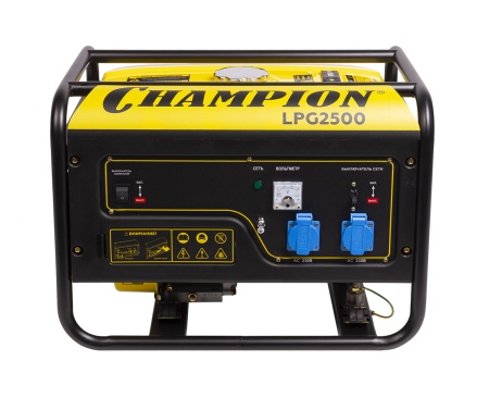 Генератор газ/бензин Champion LPG2500 2,0/2,3 кВт, 220 В, р. старт Арт. LPG2500